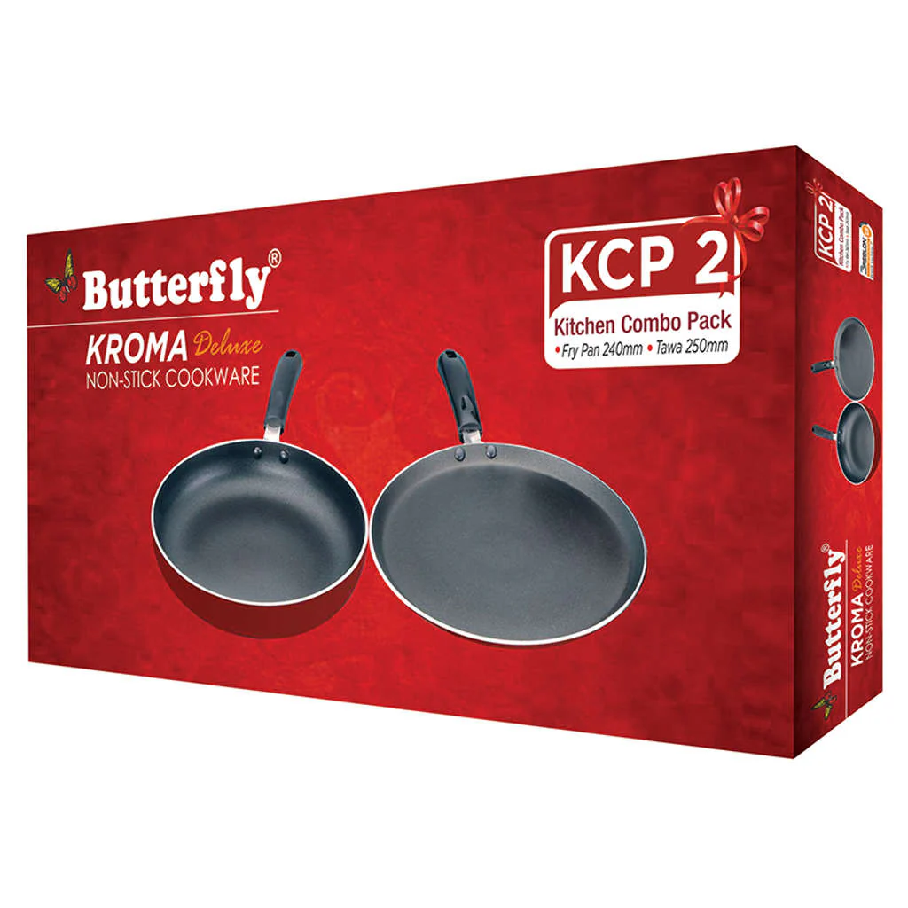 Butterfly Kroma Deluxe Non Stick Aluminium Kitchen Combo Pack KCP2 - Image 4