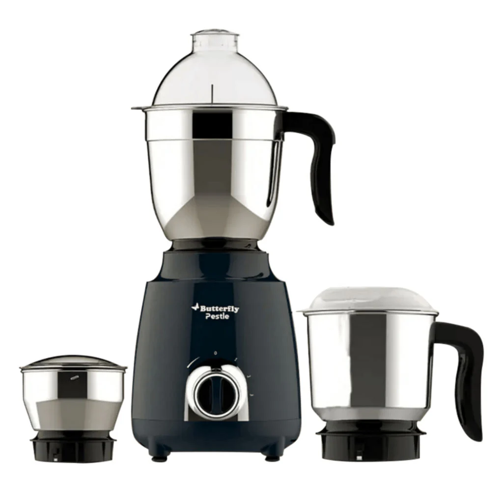 Butterfly Pestle Mixer Grinder 3 Jars 750 W Grey