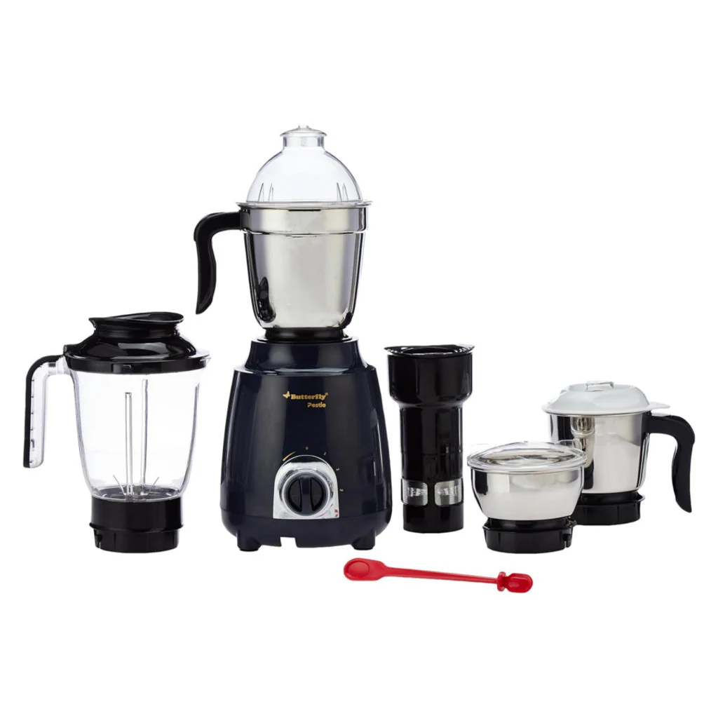 Butterfly Pestle Mixer Grinder 750 W 4 Jars Ink Blue