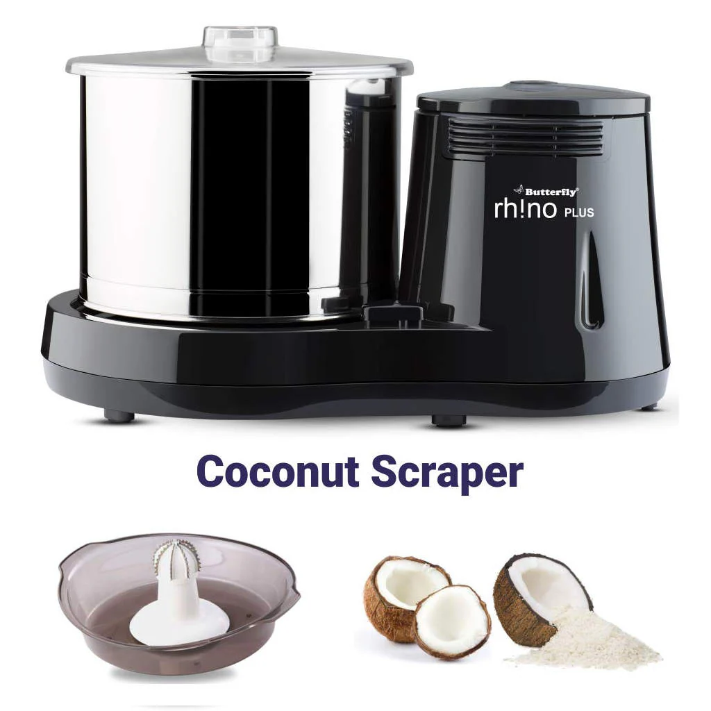 Butterfly Rhino Plus Table Top Wet Grinder 2Litre Grey - Image 3