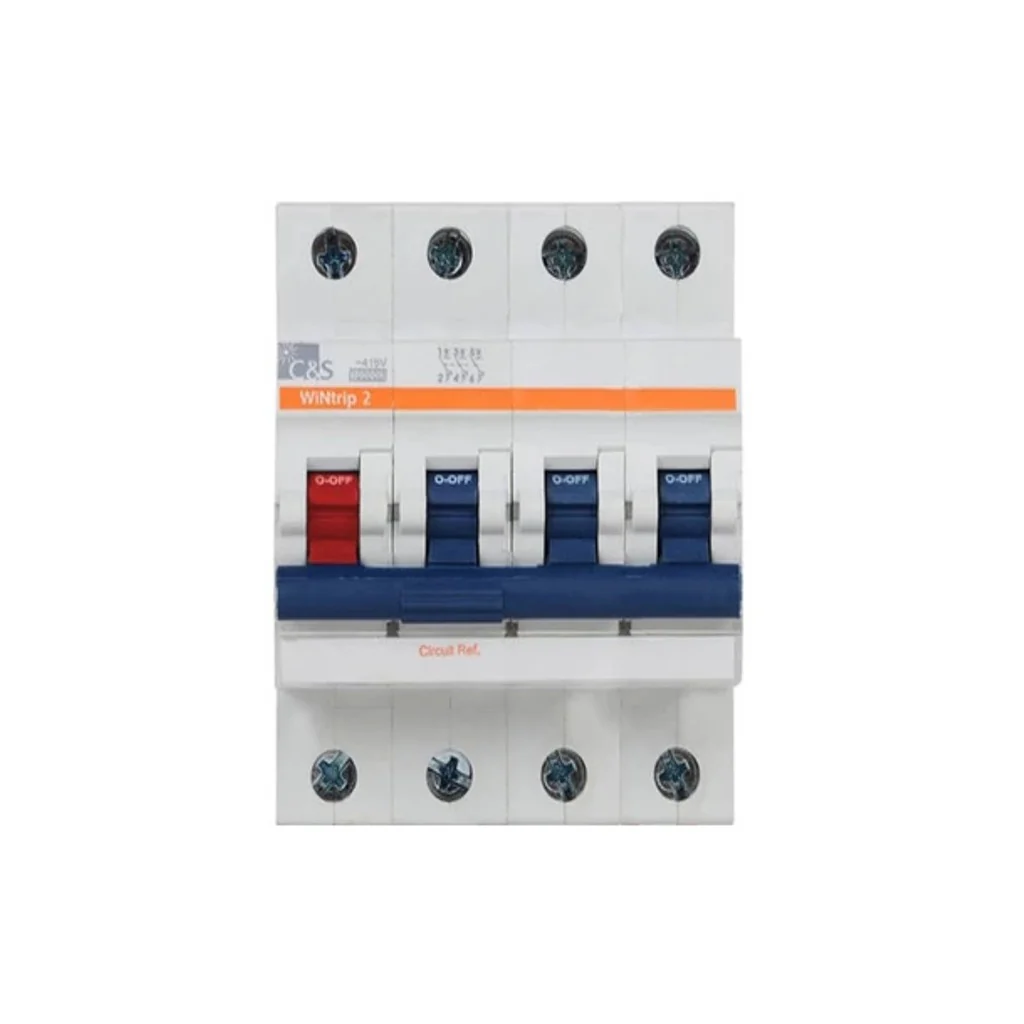 C&S WiNtrip2 K-Curve MCB Three Pole+Neutral 0.5A-63A