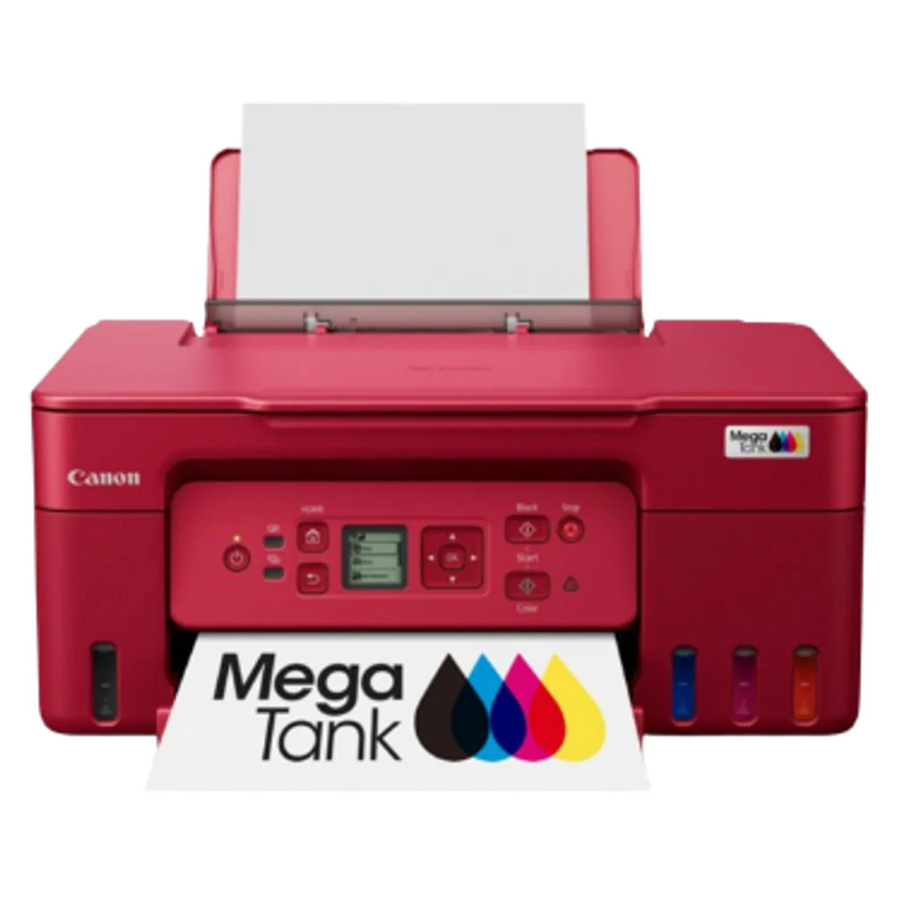 Canon Pixma Mega Tank Wireless Refillable Ink Tank Printer Red G3770