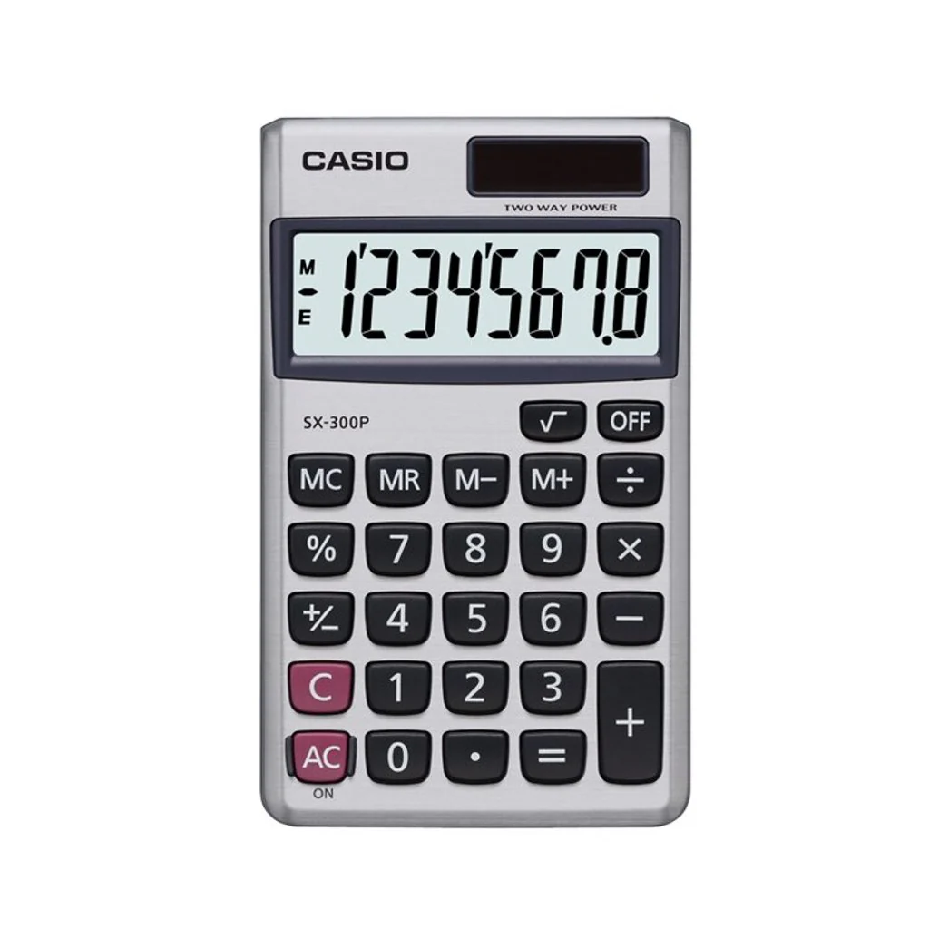 Casio Portable Calculator SX-300P-W