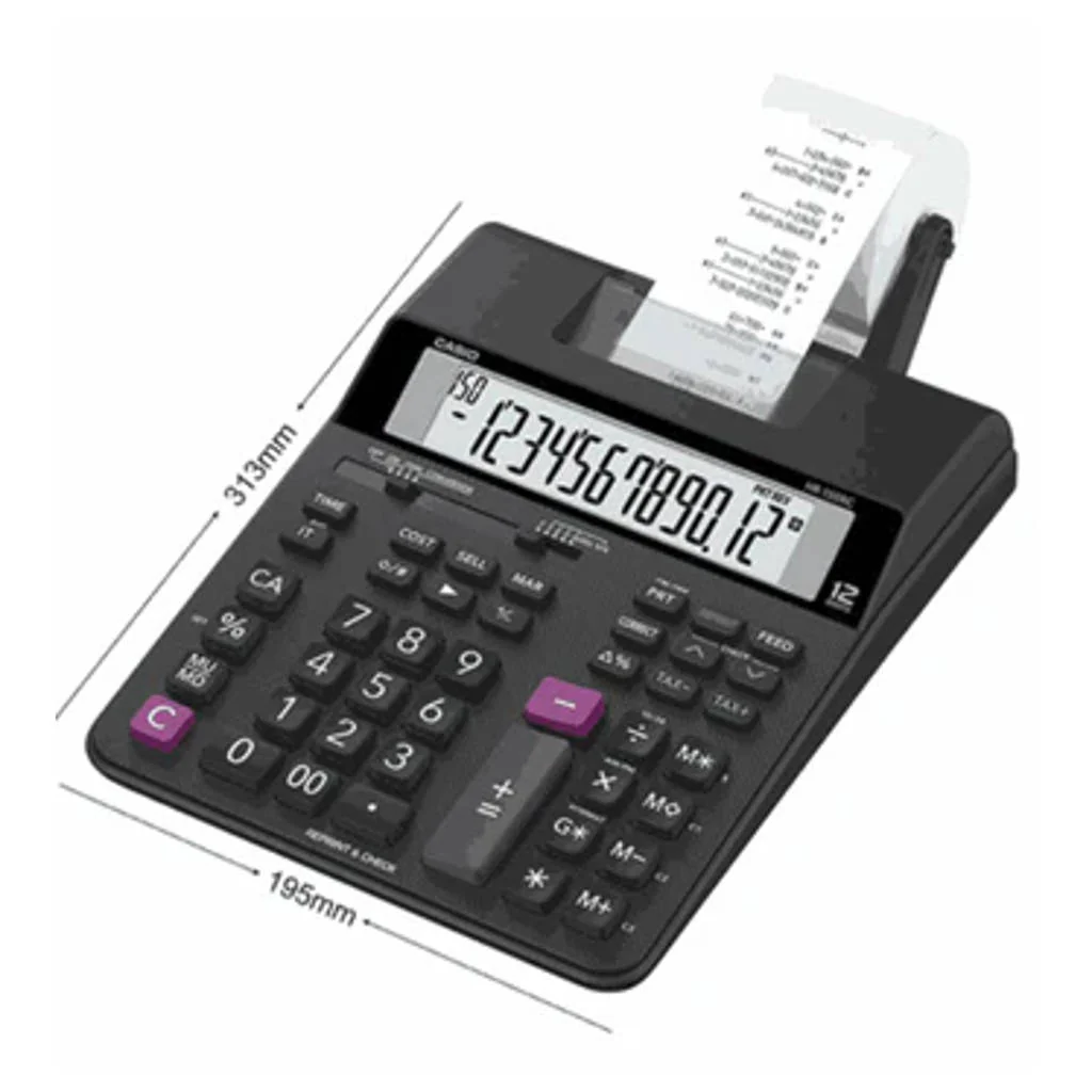 Casio Printing Calculator (Black) HR-150RC