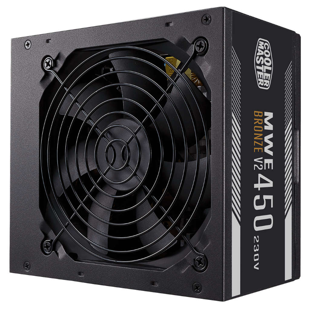 Cooler Master Bronze V2 MWE 450 Power Supply HDB Fan 120mm MPE-4501-ACABW-BIN
