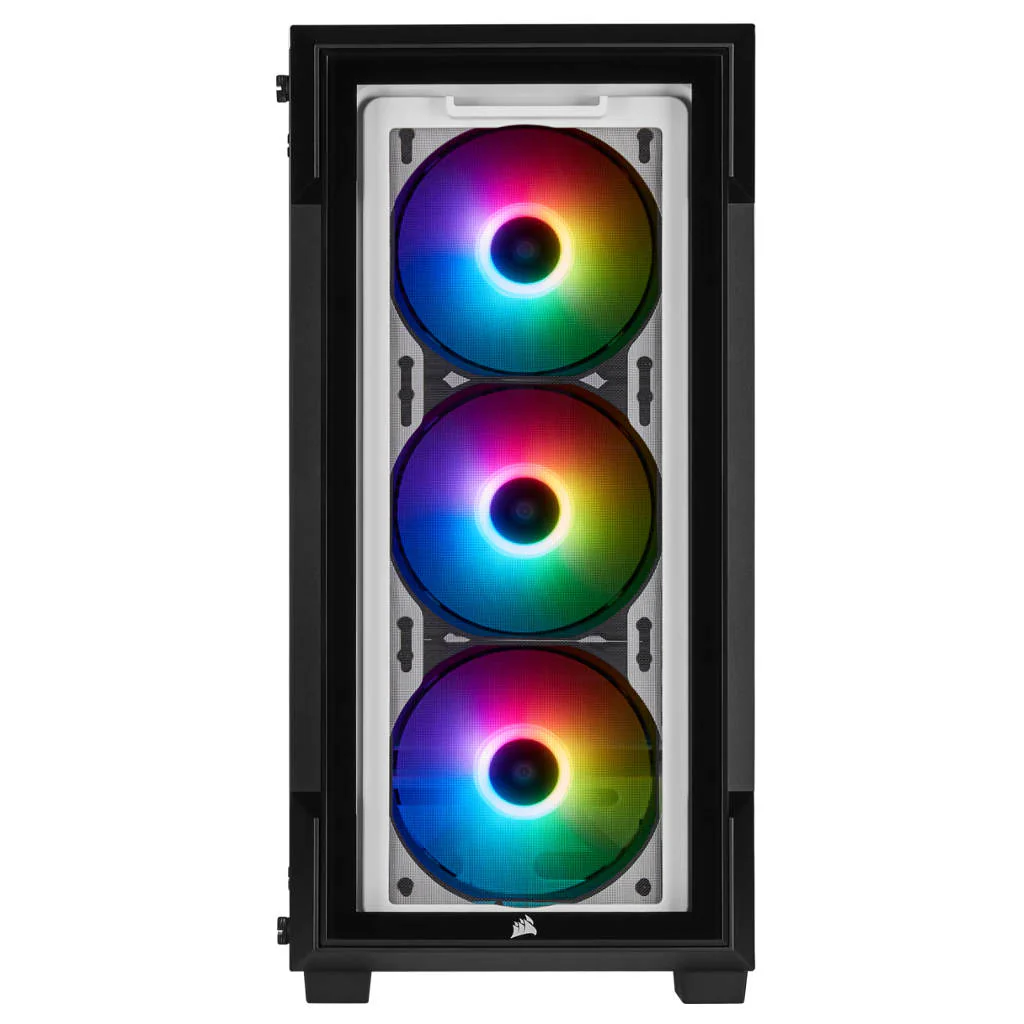 Corsair iCUE 220T RGB Tempered Glass Mid-Tower Smart Case without SMPS White CC-9011191-WW - Image 2