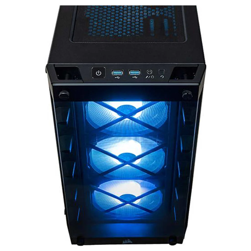 Corsair iCUE 465X RGB Mid-Tower ATX Smart Case Black CC-9011188-ABA - Image 3
