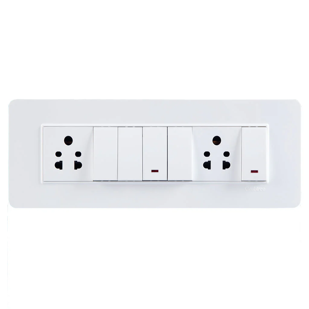 Crabtree Modular Combined Front Plates White 1-18Module - Image 10