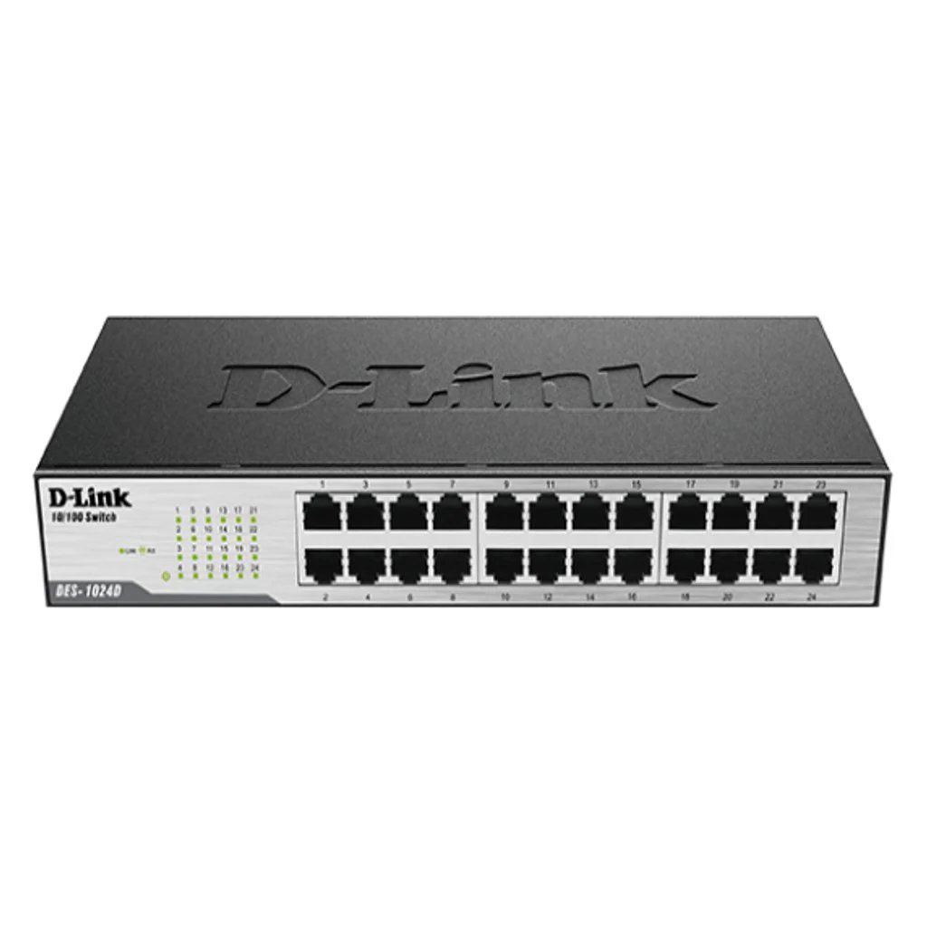 D-Link 24 Port Fast Ethernet Unmanaged Switch DES-1024D