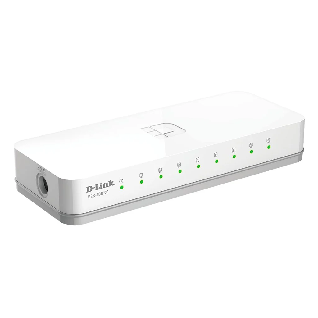 D-Link 8 Port 10/100 Mbps Unmanaged Switch DES-1008C - Image 2