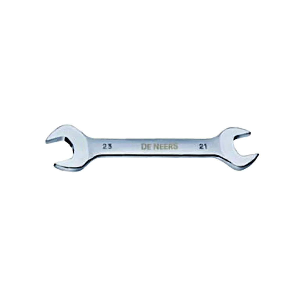 De Neers Double Open End Spanner Set Elliptical Pattern