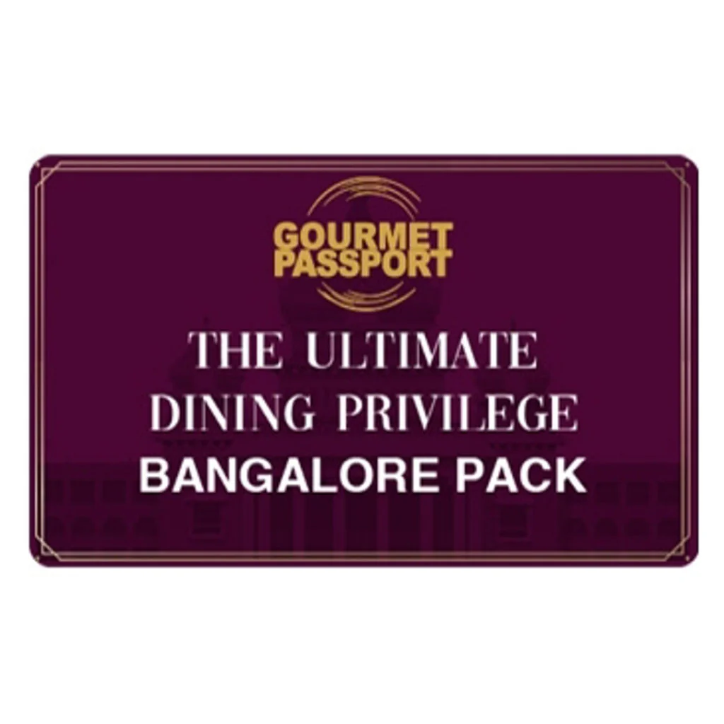 Dineout Gourmet Passport Bangalore E-Gift Card Rs 1299