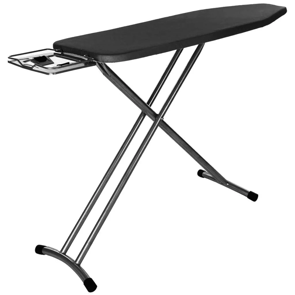 Dolphy Folding Large Ironing Board Table with PRESS Stand Black DIBD0002