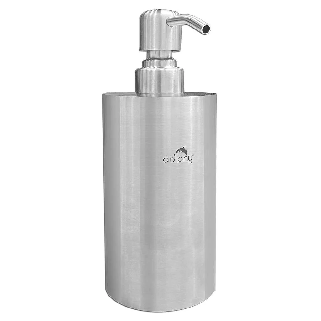 Dolphy Manual Table Top Soap Dispenser Stainless Steel 450ml DSDR0133