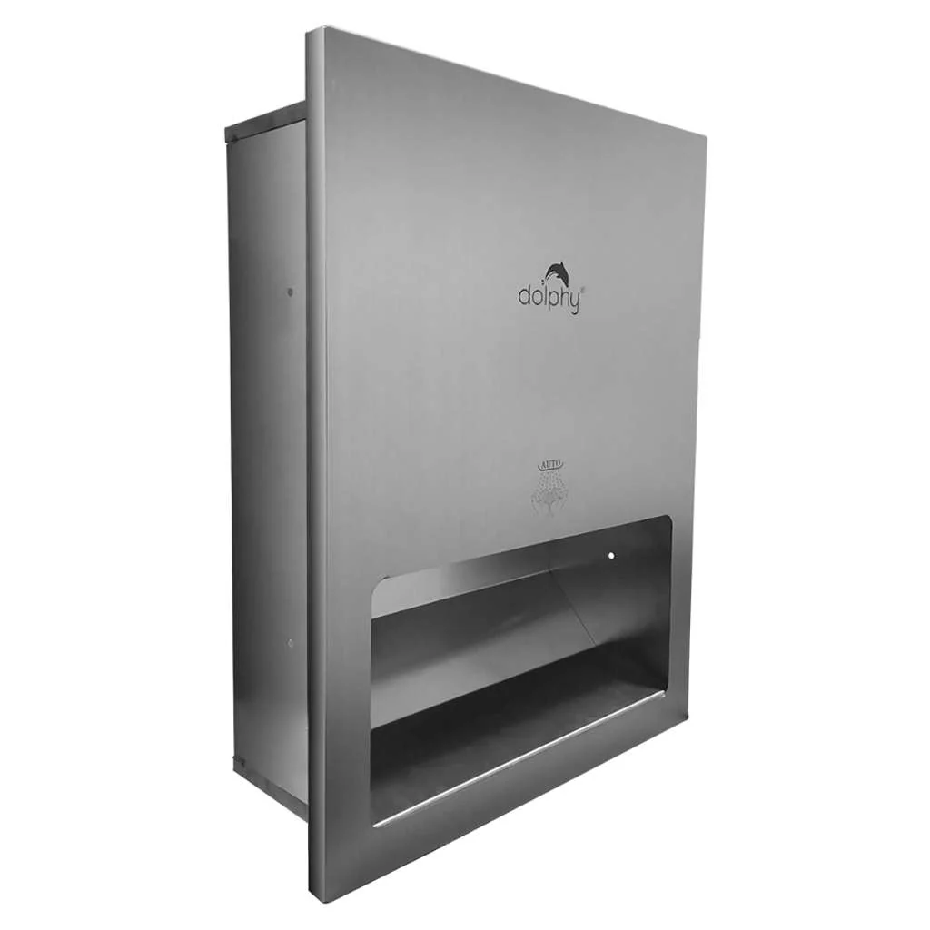 Dolphy Recessed Panel Hand Dryer Stainless Steel 1350W DWCB0005 - Image 2
