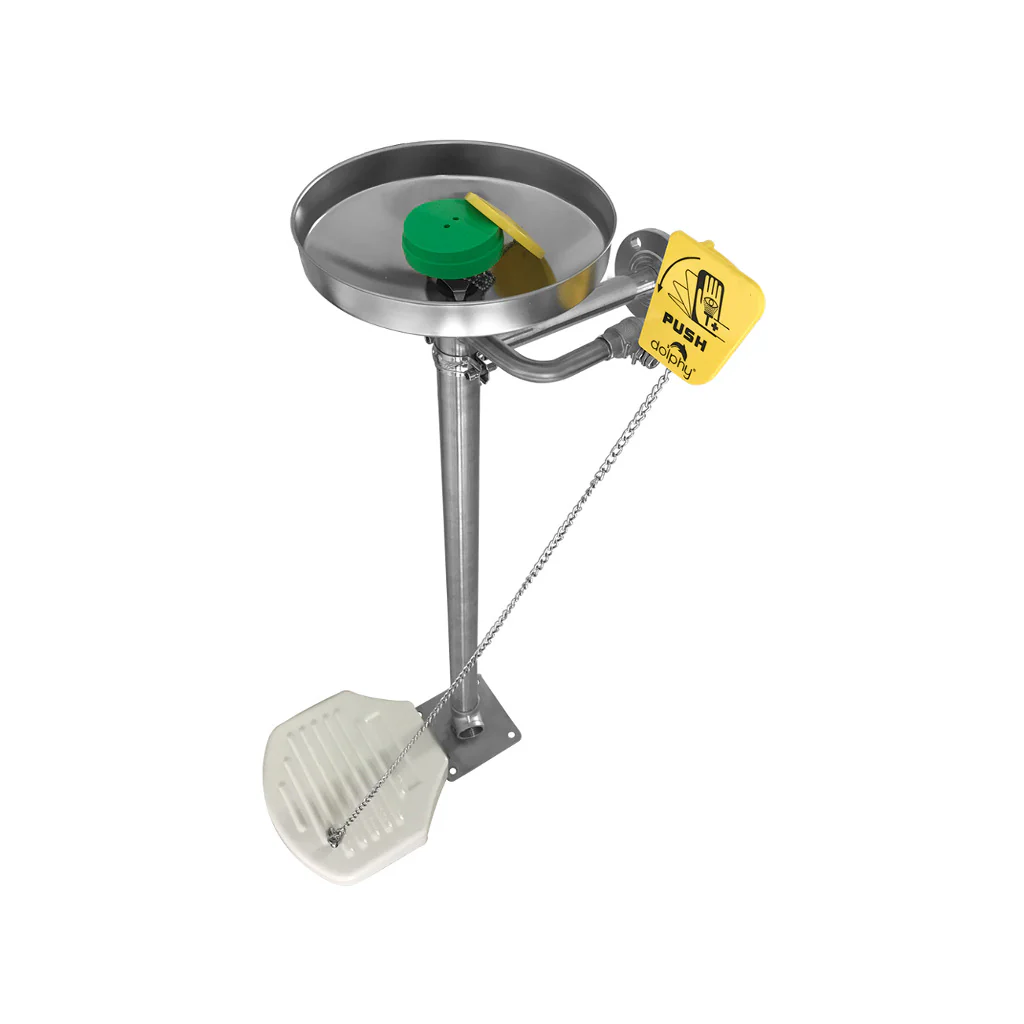 Dolphy Stainless Steel Eyewash Station Floor Mounting DEWS0003 - Image 2