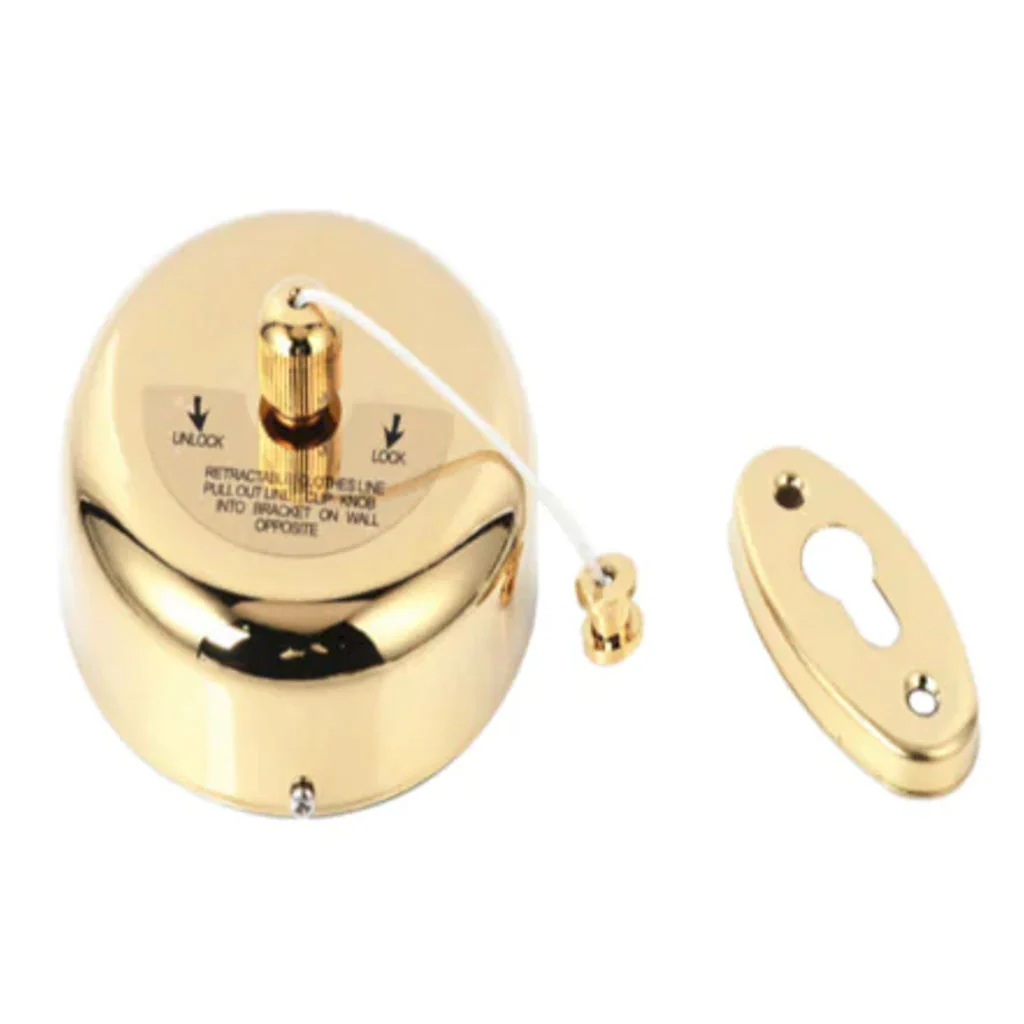 Dolphy Stainless Steel Retractable Cloths Liner Golden DCLN0003