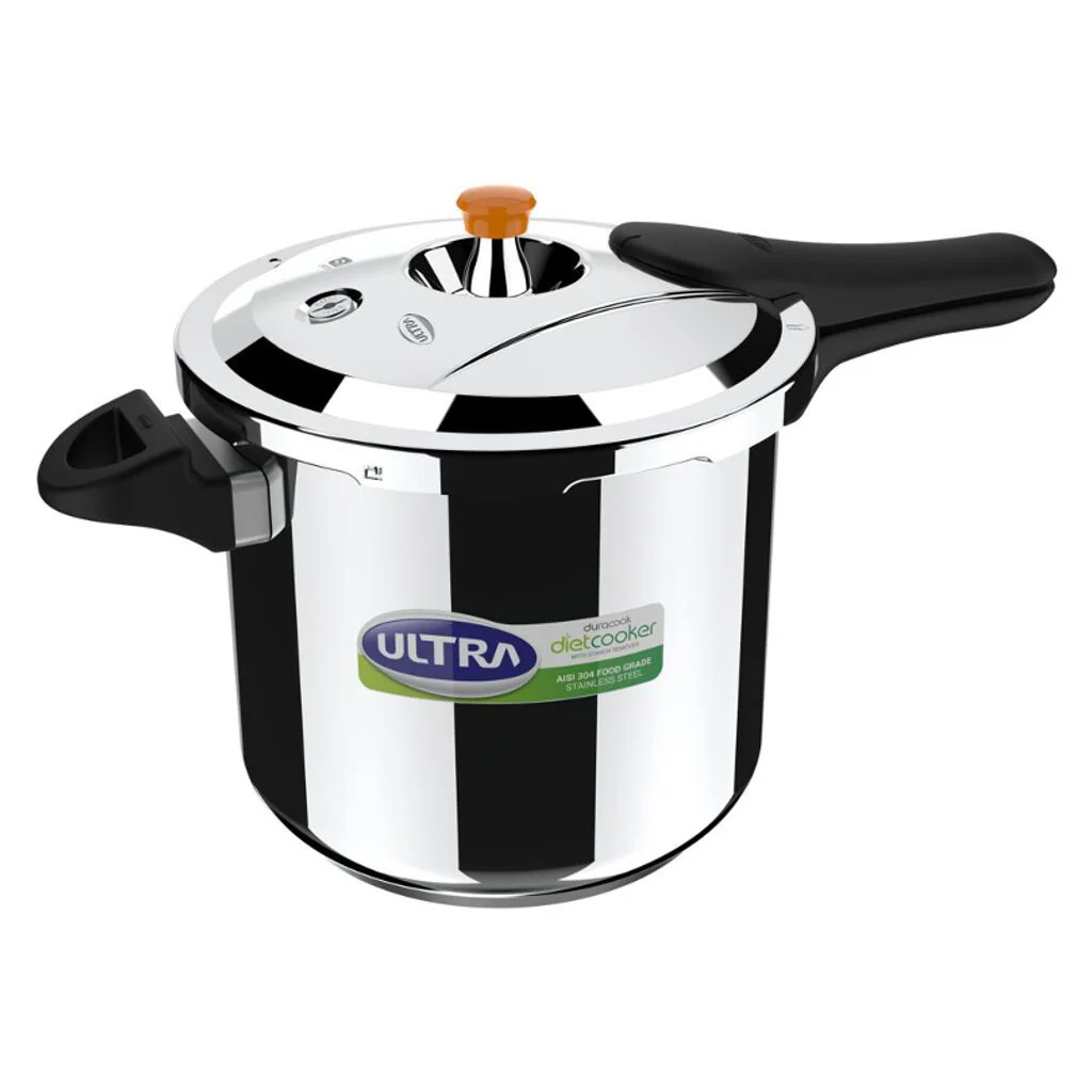 Elgi Ultra Duracook Diet Stainless Steel Cooker 8 Litre - Image 2