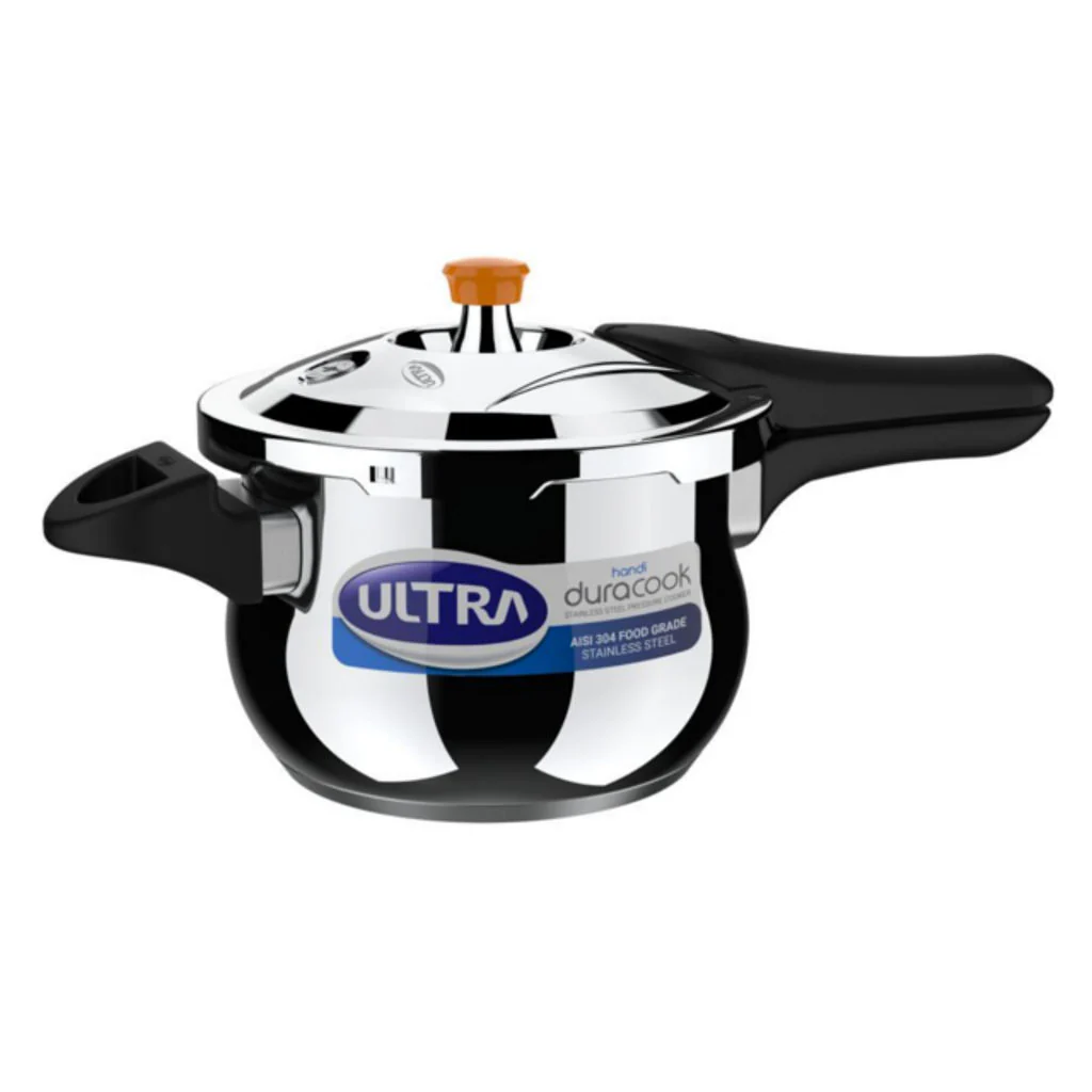Elgi Ultra Duracook Handi Stainless Steel Pressure Cooker 3 Litre