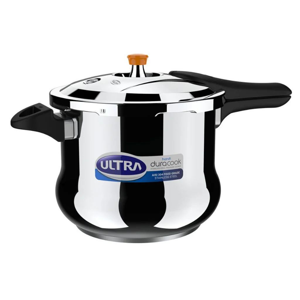 Elgi Ultra Duracook Handi Stainless Steel Pressure Cooker 8 Litre