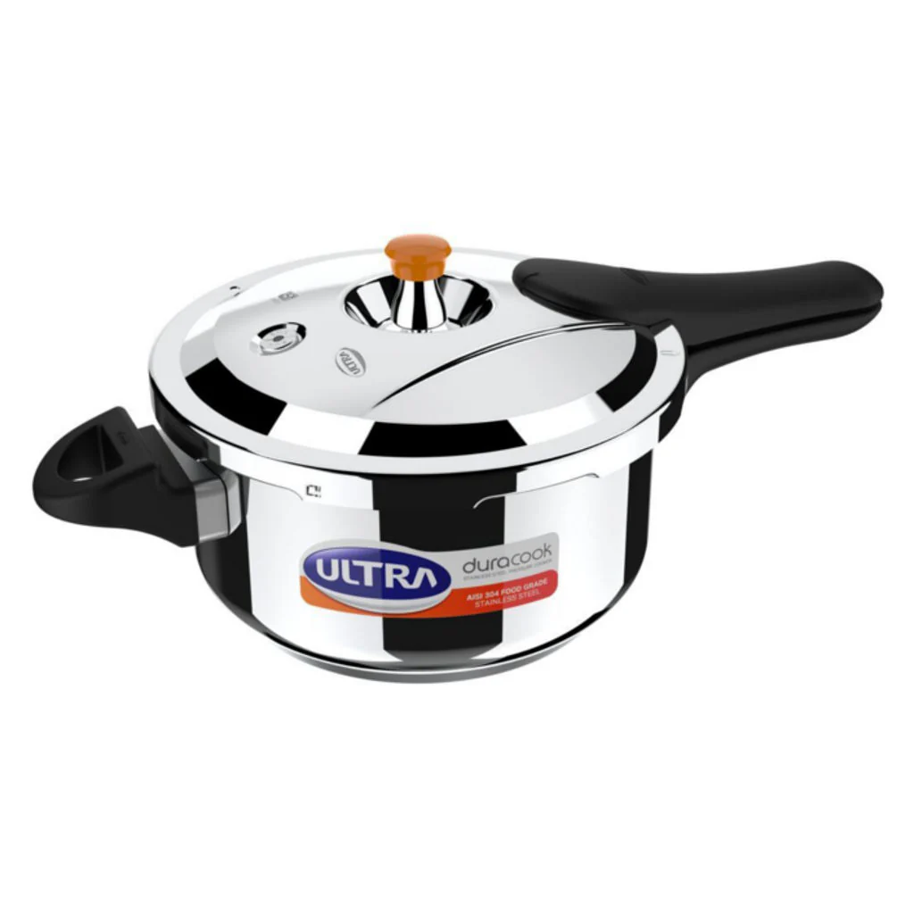 Elgi Ultra Duracook Stainless Steel Pressure Cooker 4.5 Litre - Image 2