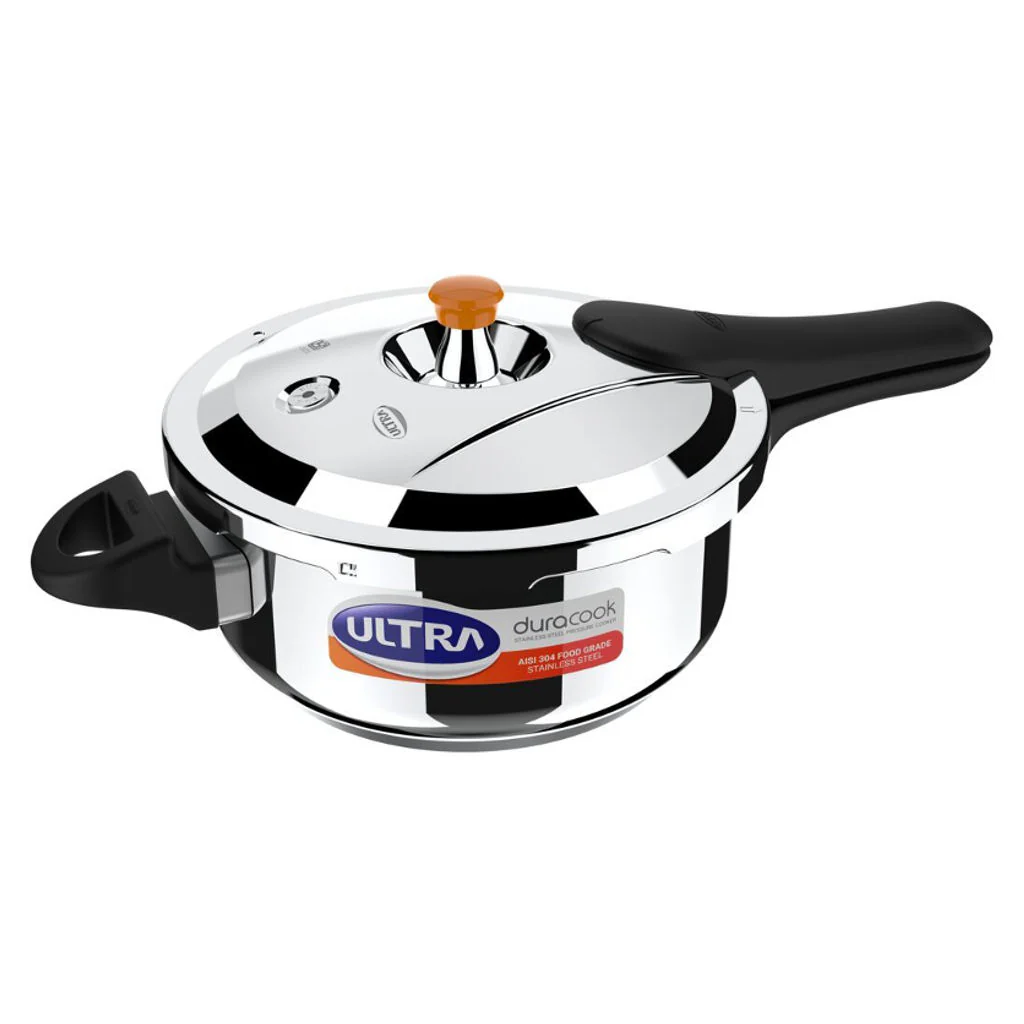 Elgi Ultra Duracook Stainless Steel Pressure Cooker 4 Litre - Image 2