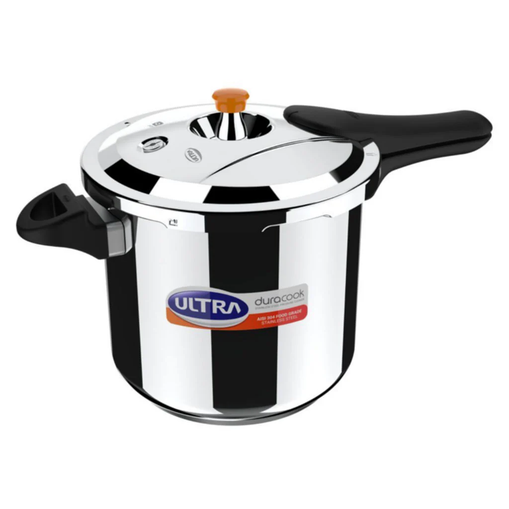 Elgi Ultra Duracook Stainless Steel Pressure Cooker 8 Litre - Image 2