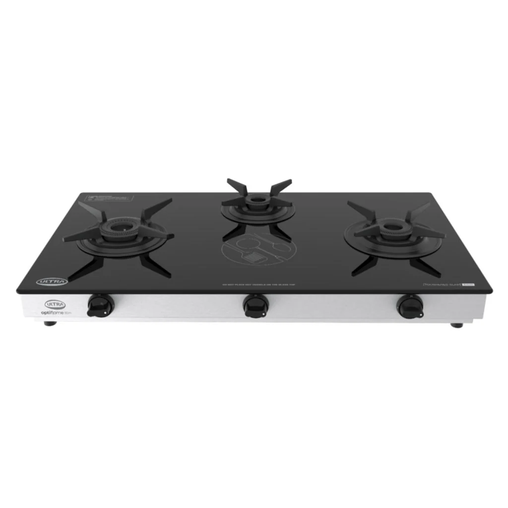 Elgi Ultra Optiflame 3GM Glass Top Gas Stove 3 Burner