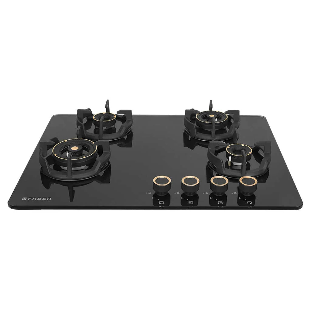 Faber Hob Experia Cooktop 4 Brass Burner HT704 ALU AI - Image 2