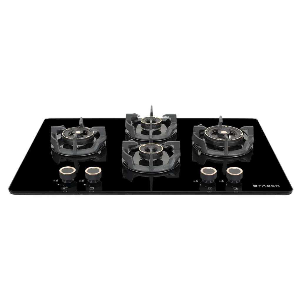 Faber Hob Experia Cooktop 4 Brass Burner HT754 ALU AI FFD - Image 2