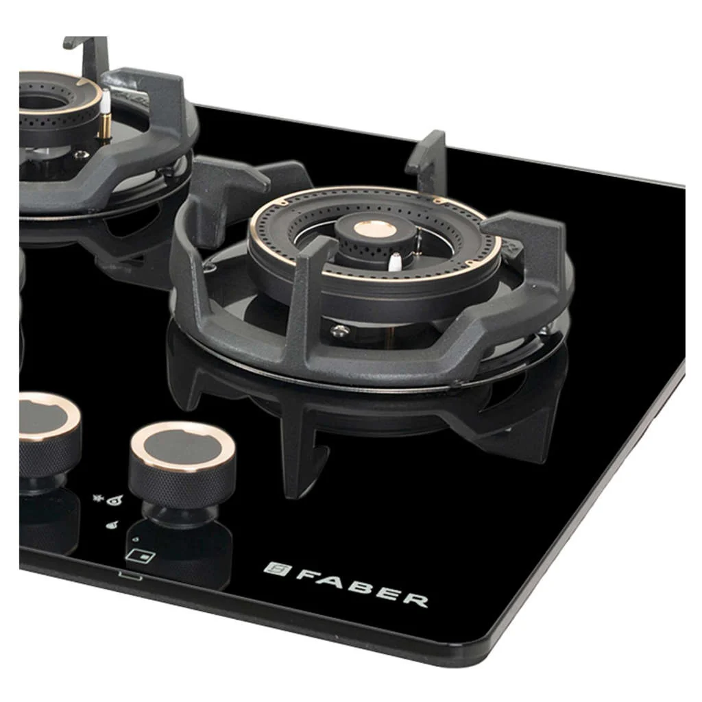 Faber Hob Experia Cooktop 4 Brass Burner HT754 ALU AI FFD - Image 7