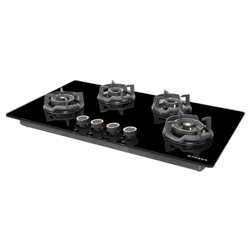 Faber Hob Experia Cooktop 4 Brass Burner HT904 ALU AI FFD - Image 3