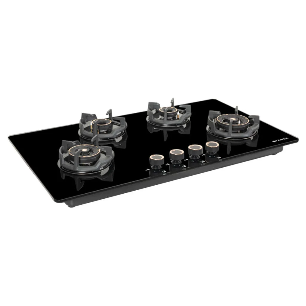 Faber Hob Experia Cooktop 4 Brass Burner HT904 ALU AI FFD - Image 4
