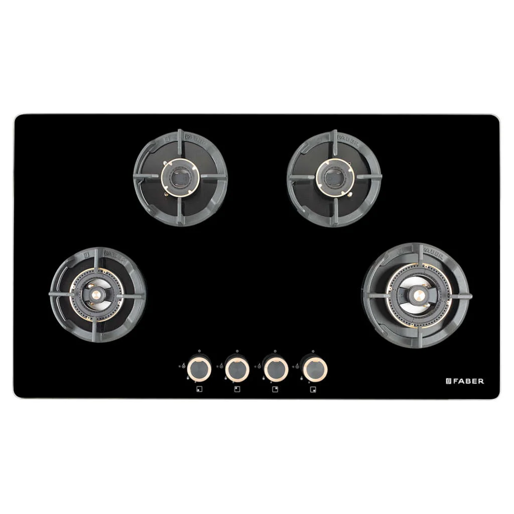 Faber Hob Experia Cooktop 4 Brass Burner HT904 ALU AI FFD - Image 5
