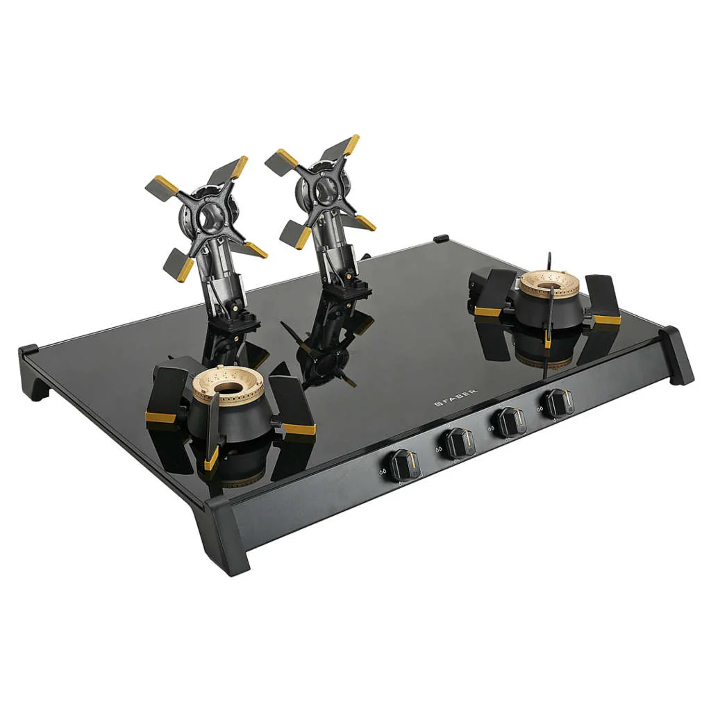 Faber Hob Genius 804 AI BK Cooktop 4 Brass Burner - Image 4