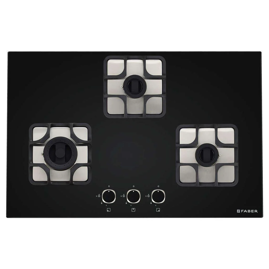 Faber Hob Imperia Cooktop 3 Brass Burner 783 BRB CI BK - Image 2