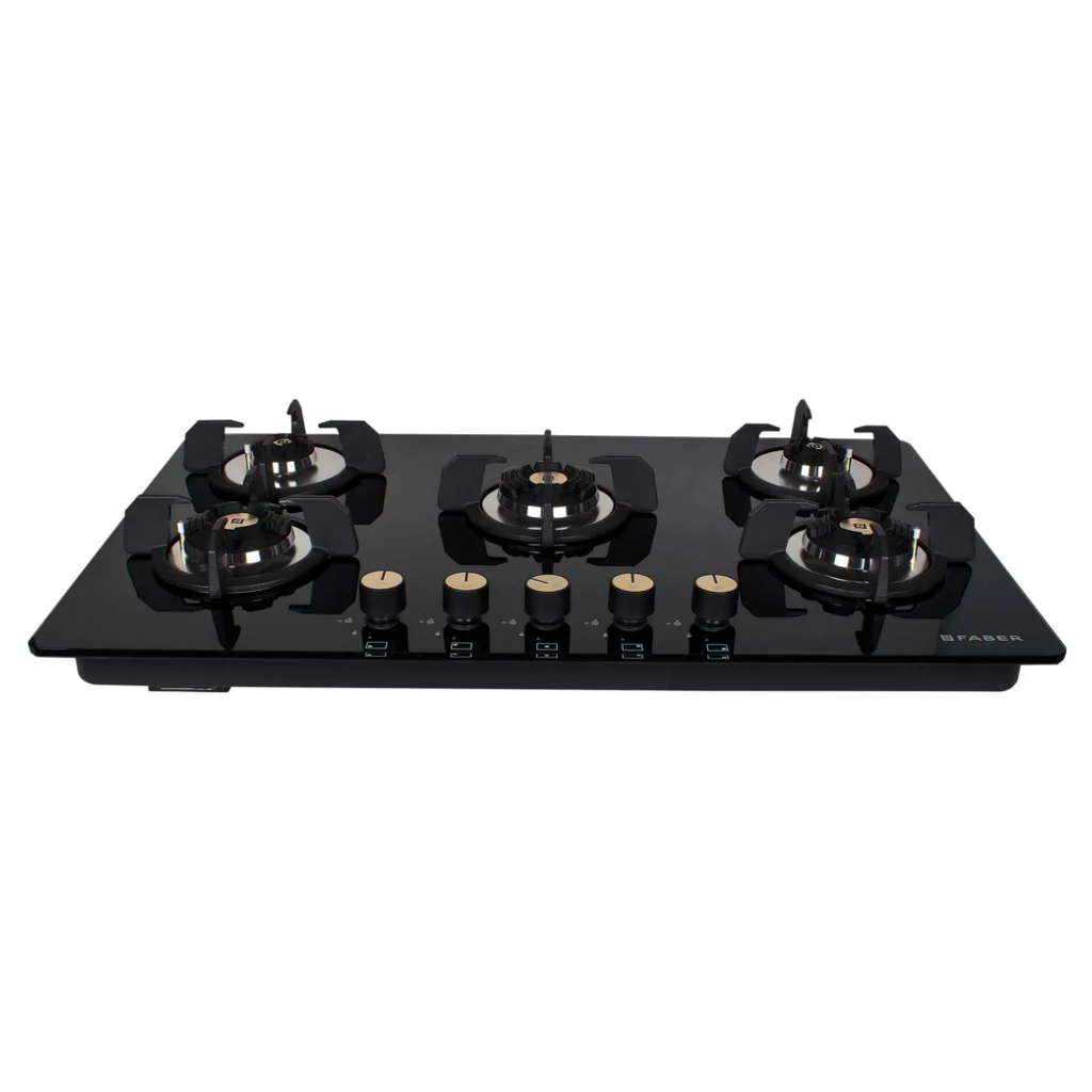 Faber Hob Maxus Cooktop 5 Brass Burner HT905 CRS BR CI AI