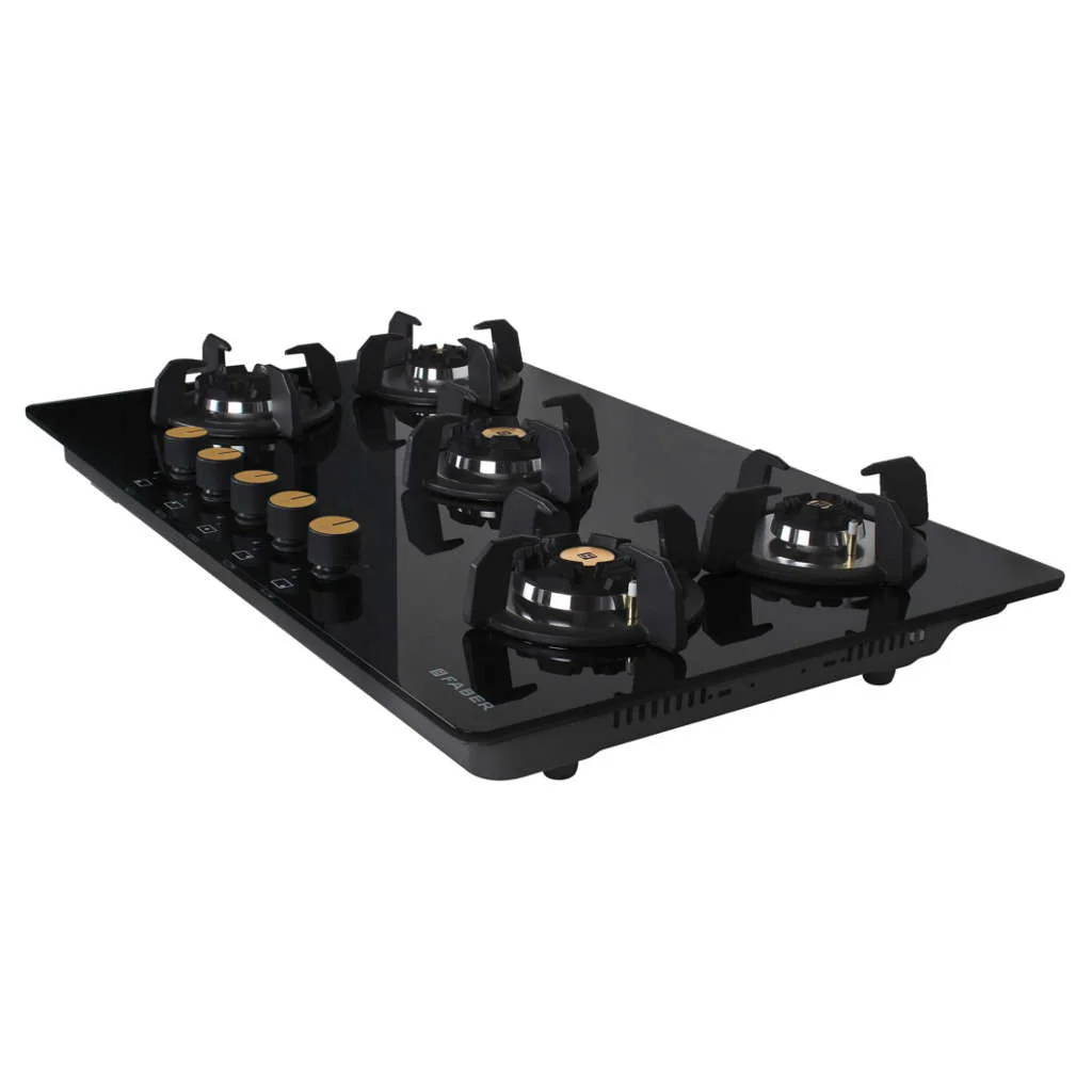 Faber Hob Maxus Cooktop 5 Brass Burner HT905 CRS BR CI AI - Image 2