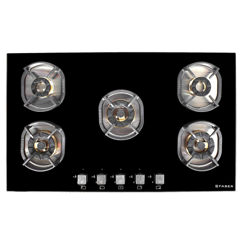 Faber Hob Nexus Cooktop 5 Brass Burner IND HT905 CRS BR CI AI - Image 3