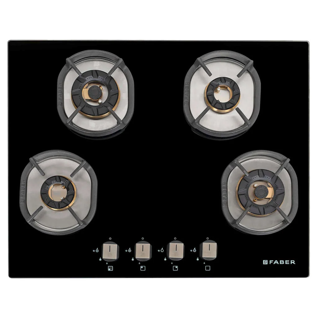 Faber Hob Nexus Star Cooktop 4 Brass Burner IND HT654 FFD CRS BR CI - Image 2