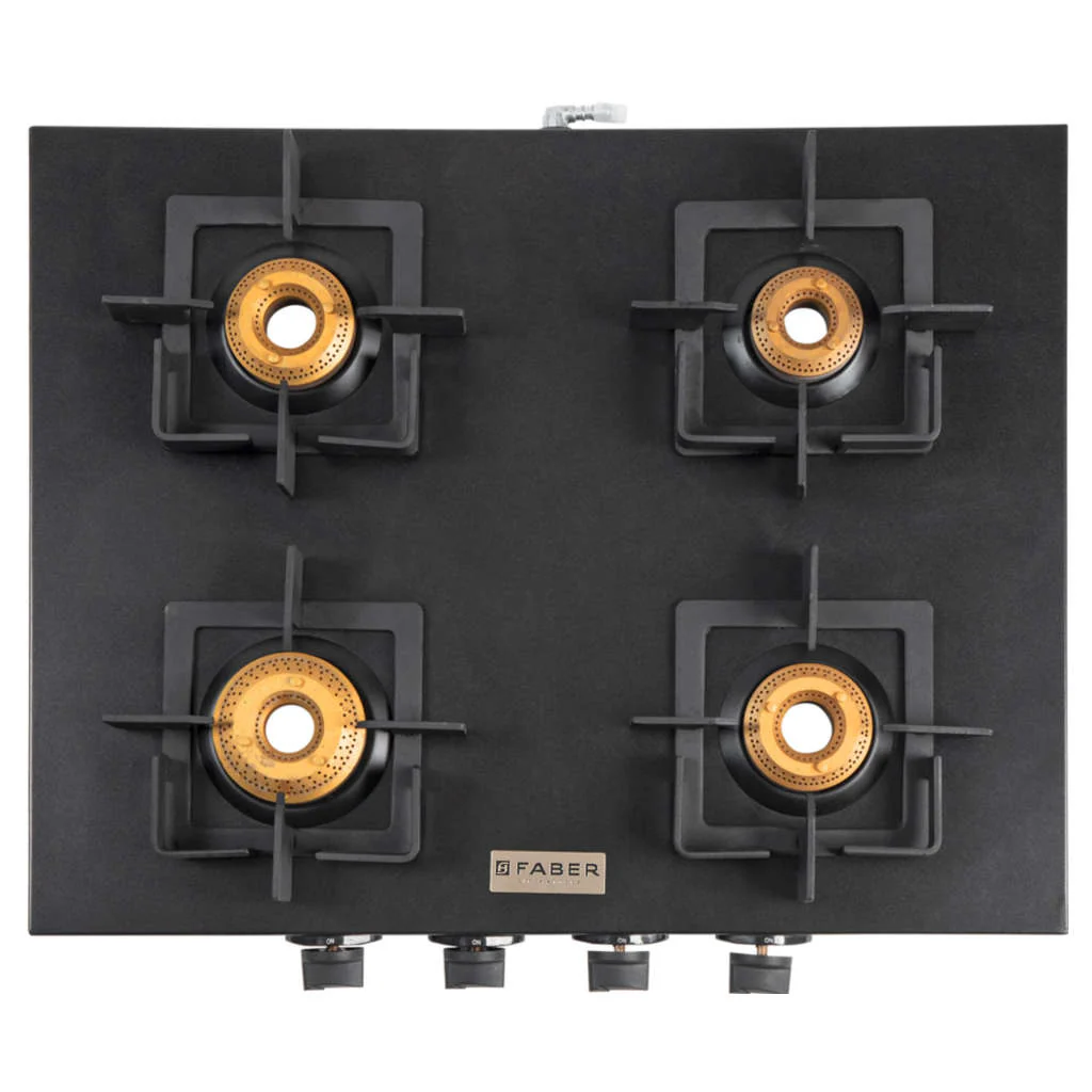 Faber Hob Roma BK CI Cooktop 4 Brass Burner - Image 4