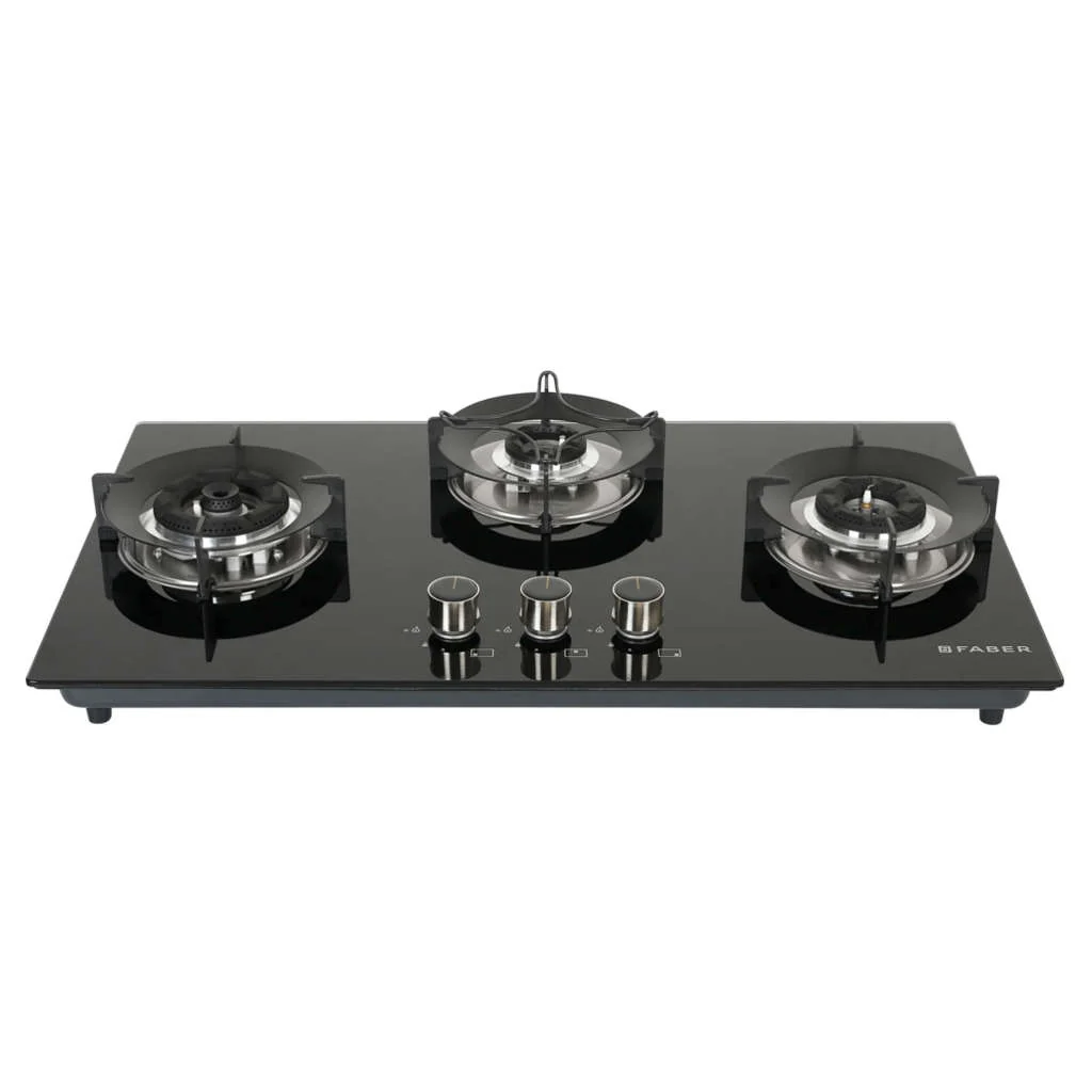 Faber Hob Superia Cooktop 3 Brass Burner HT 763 BR AI