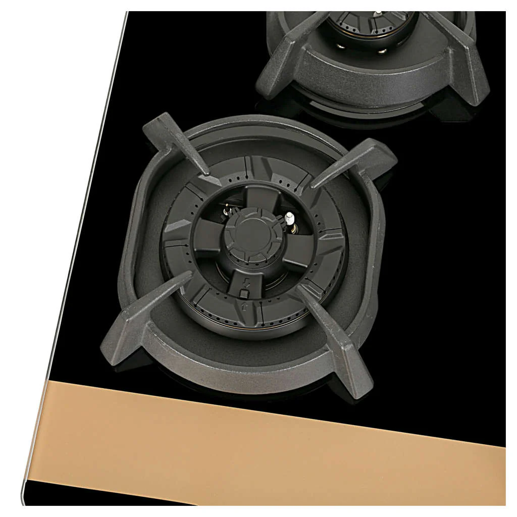 Faber Hob Utopia Pro Cooktop 4 Brass Burner HT 704 BR CI - Image 6