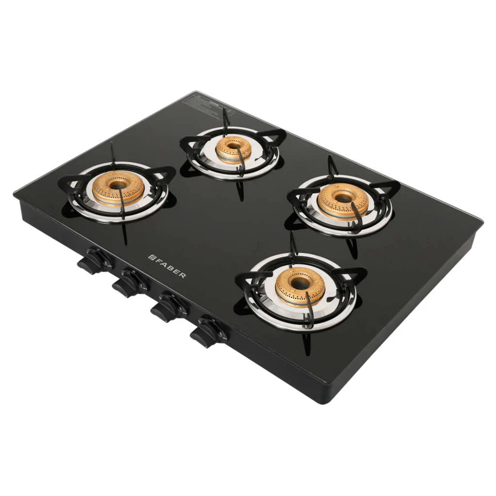 Faber Jumbo Neo XL Glass Top Gas Stove 4 Brass Burner - Image 2