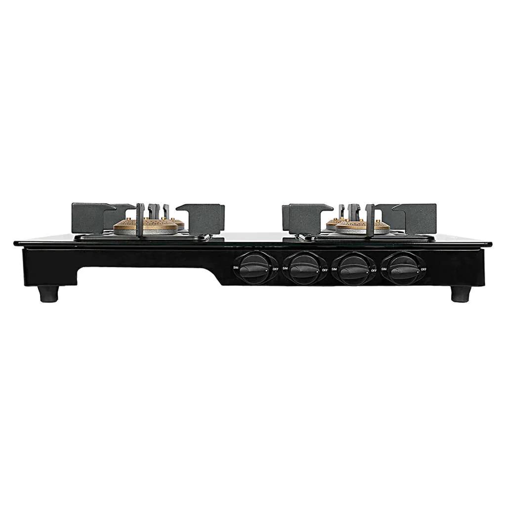 Faber Lazer Glass Top Gas Stove 4 Brass Burner - Image 5