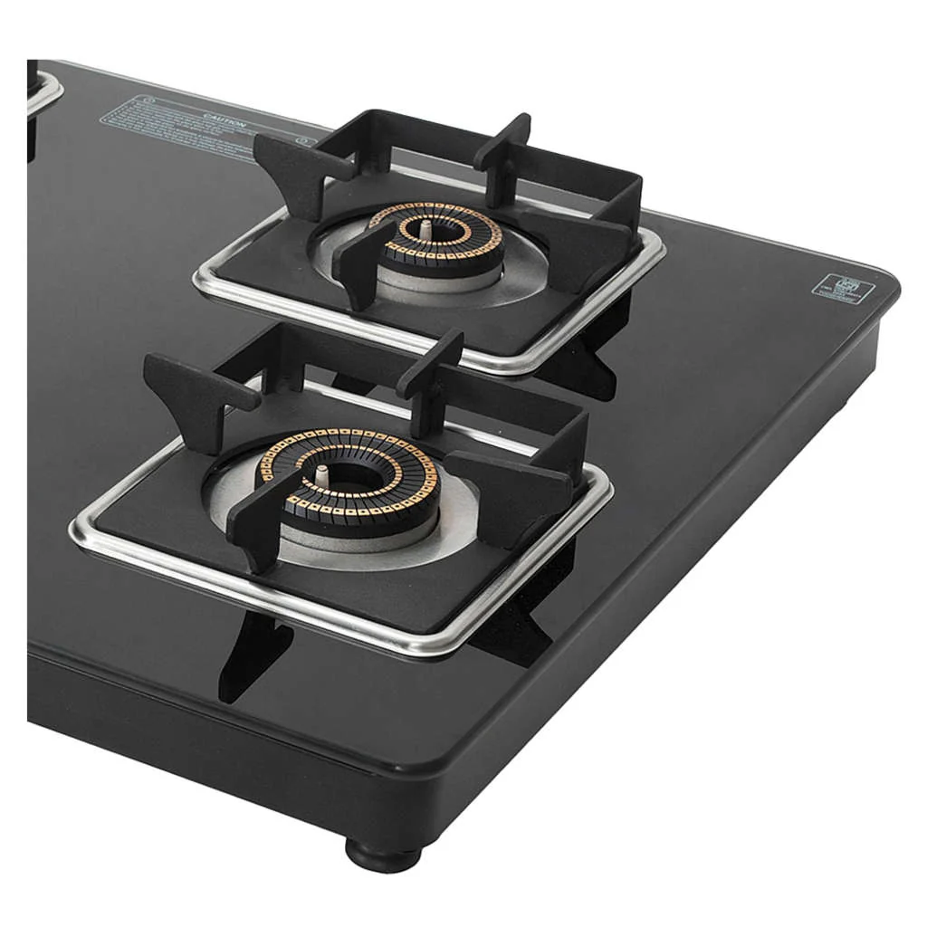 Faber Nios DLX Auto BK Glass Top Gas Stove 4 Brass Burner - Image 6