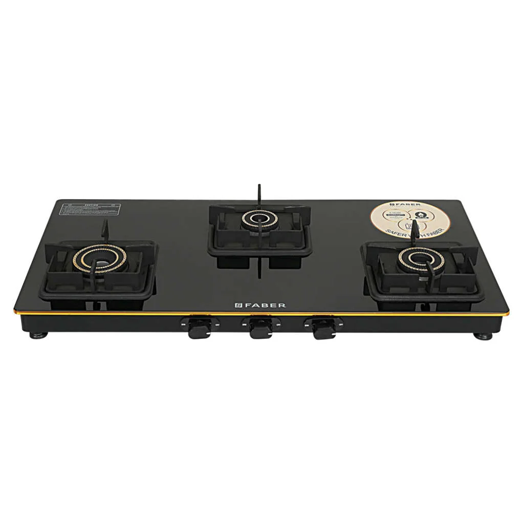 Faber Prince Plus Gas Stove 3 Brass Burner