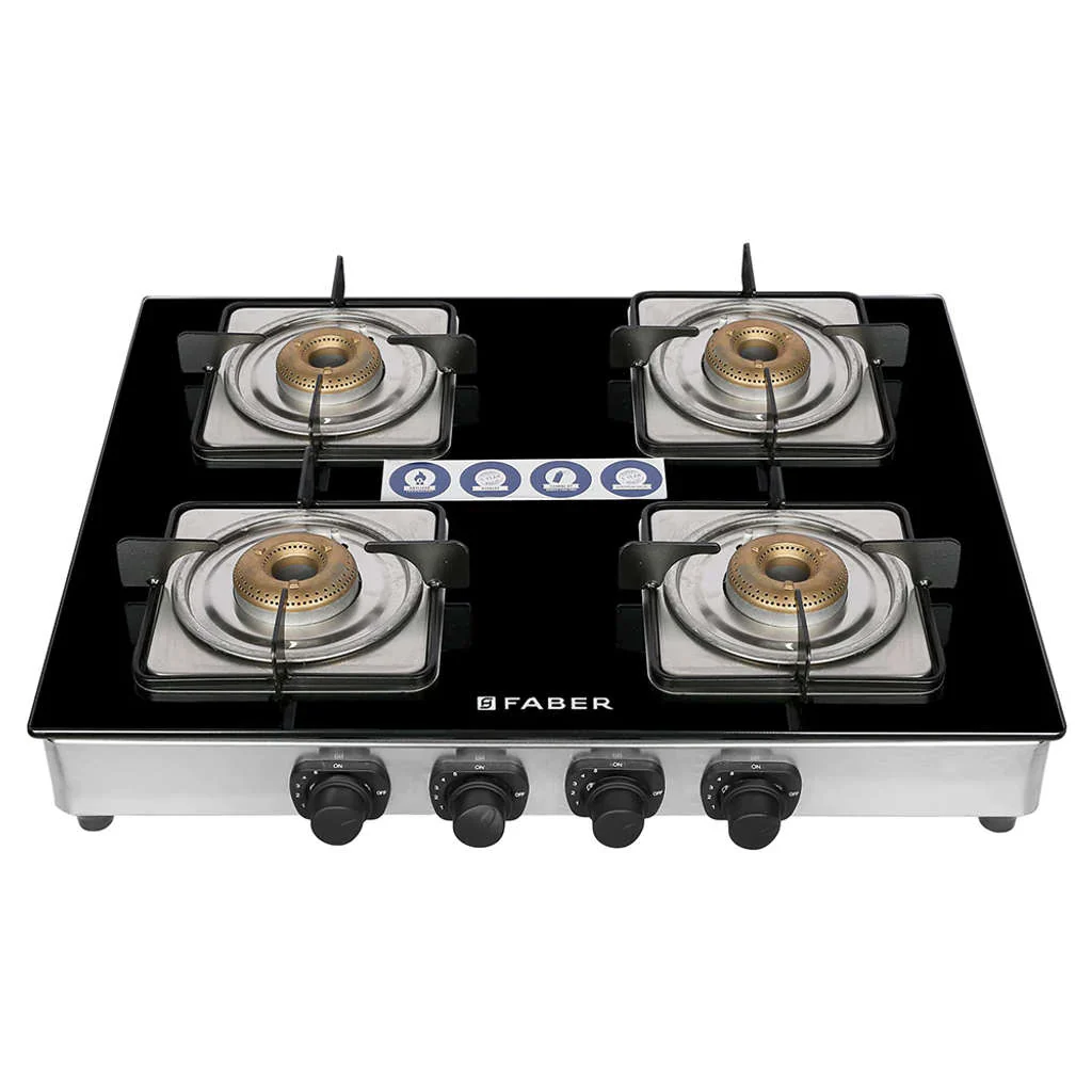 Faber Supreme Plus C AI Gas Stove 4 Brass Burner