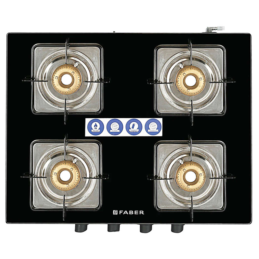 Faber Supreme Plus C AI Gas Stove 4 Brass Burner - Image 5