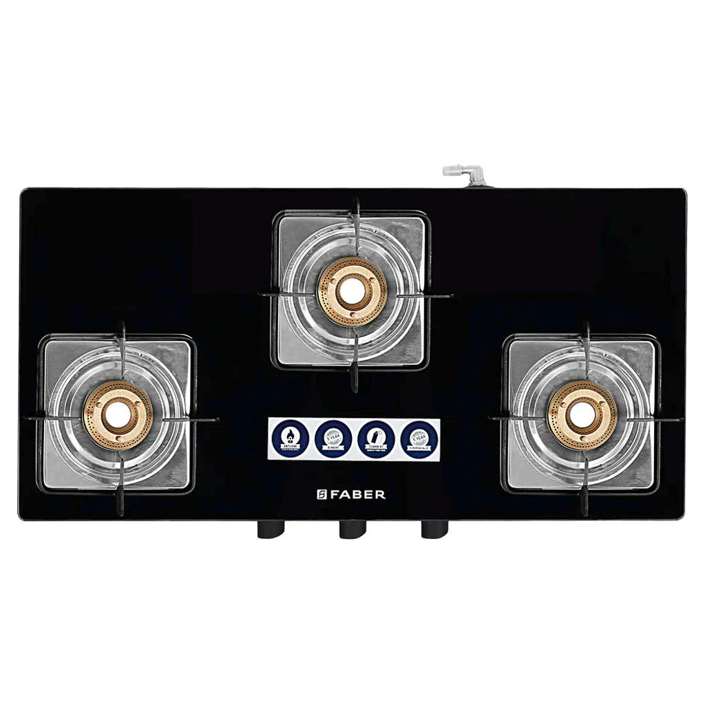 Faber Supreme Plus C Gas Stove 3 Brass Burner - Image 3